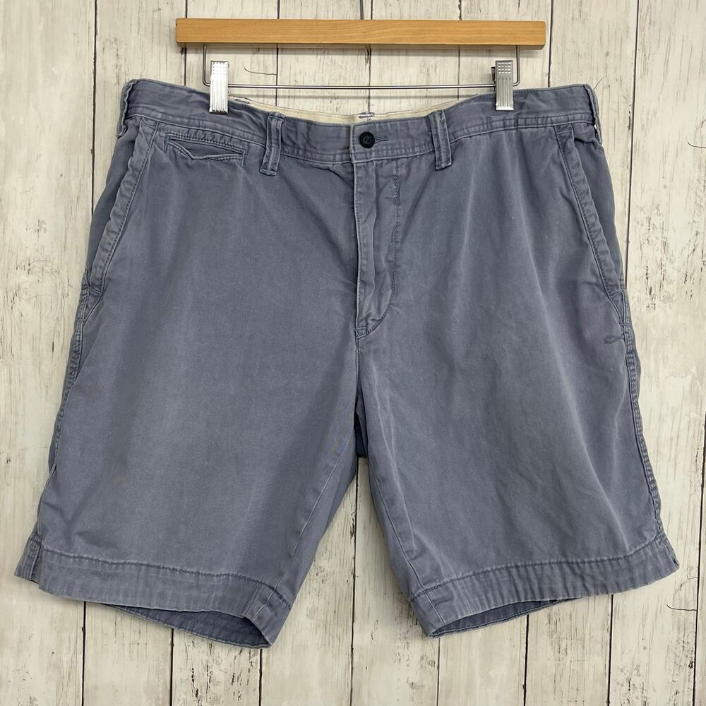 Polo Ralph Lauren Men's Blue Chino Shorts Size 38 Relaxed Fit 100% Cotton